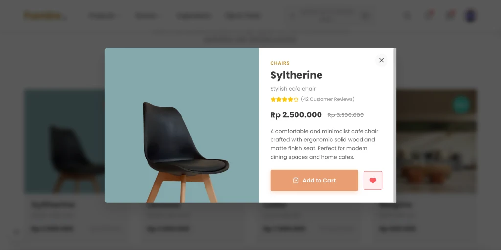 Interactive Quick View Modal